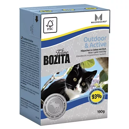 Bozita Funktion Outdoor & Active кусочки лося в желе для активных кошек - 190 г
Bozita Funktion Outdoor & Active кусочки лося в желе для активных кошек - 190 г