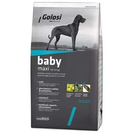 Golosi Dog Baby Maxi сухой корм для щенков крупных и гигантских пород с курицей и рисом - 3 кг
Golosi Dog Baby Maxi сухой корм для щенков крупных и гигантских пород с курицей и рисом - 3 кг