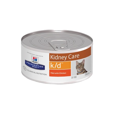 Влажный диетический корм для кошек Hills Prescription Diet k/d Kidney Care при хронической болезни почек, с курицей - 156 г
Влажный диетический корм для кошек Hills Prescription Diet k/d Kidney Care при хронической болезни почек, с курицей - 156 г