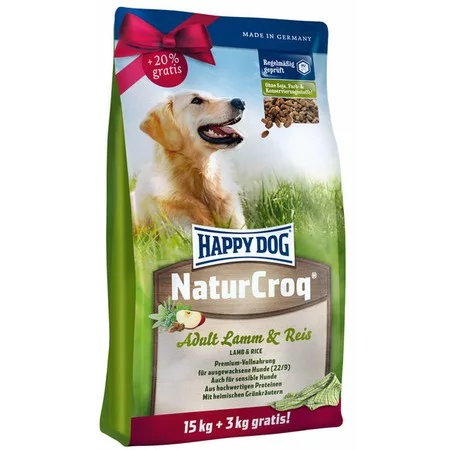 Сухой корм Happy Dog Premium NaturCroq Lamm & Reis для взрослых собак всех пород с ягненком и рисом - 15 кг + 3 кг в подарок
Сухой корм Happy Dog Premium NaturCroq Lamm & Reis для взрослых собак всех пород с ягненком и рисом - 15 кг + 3 кг в подарок