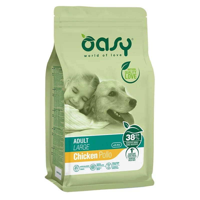 Oasy Dry Large Breed Professional сухой корм для взрослых собак крупных пород с курицей повседневный супер премиум для взрослых с курицей мешок Испания 1 уп. х 1 шт. х 18 кг
Oasy Dry Large Breed Professional сухой корм для взрослых собак крупных пород с курицей повседневный супер премиум для взрослых с курицей мешок Испания 1 уп. х 1 шт. х 18 кг
