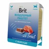 Brit Premium полнорационный влажный корм для стерилизованных кошек, воздушный паштет с форелью, в ламистерах - 100 г