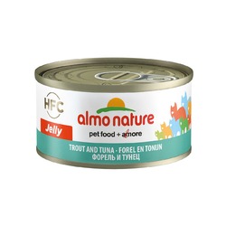 Almo Nature Legend Adult Cat Trout & Tuna влажный корм для кошек, с форелью и тунцом, кусочки в желе, в консервах - 70 г