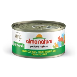 Almo Nature Legend Adult Cat Tuna & Sweet Corn влажный корм для кошек, с тунцом и сладкой кукурузой, кусочки в бульоне, в консервах - 70 г