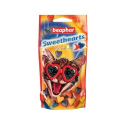 Beaphar Sweethearts лакомство-сердечки для кошек со вкусом курицы - 150 шт