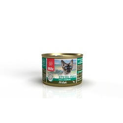 Blitz Holistic Sterilised полнорационный влажный корм для стерилизованных кошек и кастрированных котов, паштет с уткой и индейкой, в консервах - 200 г