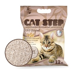 Cat Step Tofu Original наполнитель для кошек комкующийся растительный