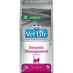 Farmina Vet Life Cat Struvite Management ветеринарный корм для взрослых кошек и котов при рецидивах мочекаменной болезни струвитного типа