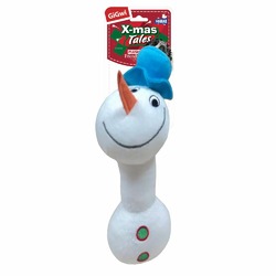 GiGwi игрушка для собак Снеговик с пищалкой