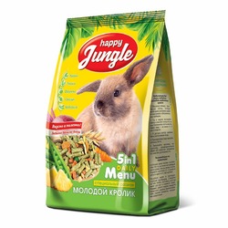 Happy Jungle сухой корм для молодых кроликов - 400 г