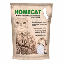 Homecat Стандарт силикагелевый наполнитель без запаха - 7,6 л