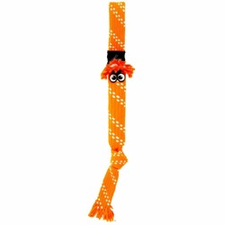 Игрушка для собак ROGZ Scrubz L веревочная - шуршащая сосиска оранжевая - 540 мм