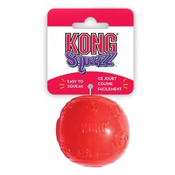 Kong игрушка для собак Сквиз Мячик средний резиновый с пищалкой