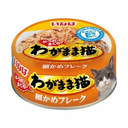 Inaba Wagamama влажный корм для пожилых кошек от 11 лет, микс тунцов, волокна в желе, в консервах - 115 г