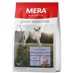 Mera Pure Sensitive Adult Lamm & Reis полнорационный сухой корм для собак, с ягненком и рисом - 1 кг