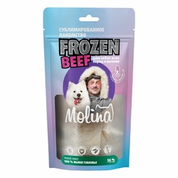 Molina Frozen Beef сублимированное лакомство для собак и щенков, вымя говяжье - 60 г
