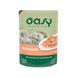 Oasy Wet Cat Specialita Naturali Salmon влажный корм для взрослых кошек, дополнительное питание с лососем, в паучах - 70 г