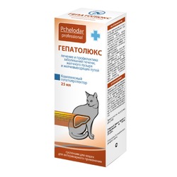 Пчелодар Гепатолюкс суспензия для кошек для профилактики цирроза и рака печени, 25 мл