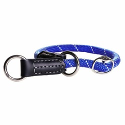 Полуудавка для собак ROGZ Rope L-12мм (Синий) обхват шеи 400-450мм