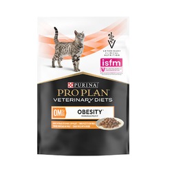Pro Plan Veterinary Diets OM ST/OX Obesity Management влажный корм для кошек, при ожирении, с курицей, в паучах - 85 г