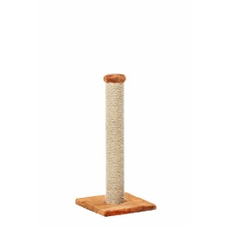Столбик толстый Пушок когтеточка для кошек сизалевая коричневого цвета 65 см
