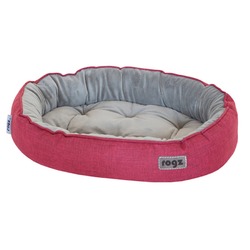 Rogz Лежанка для кошек серии Cuddle Oval Podz, размер M (130х390х560 мм) красный