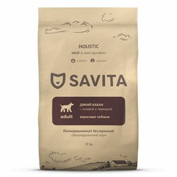Savita сухой корм для собак, с мясом дикого кабана