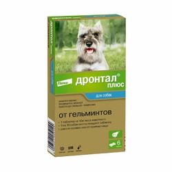 Elanco Дронтал Плюс таблетки от гельминтов для собак - 6 таблеток