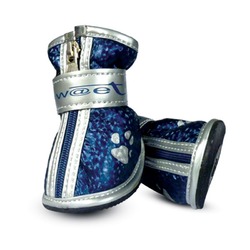 Triol ботинки для собак синие с лапками - размер 3, 50х40х50 мм, 4 шт