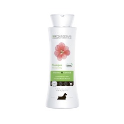 Укрепляющий универсальный органический эко-шампунь Universal Shampoo Organissime by Biogance для собак всех пород с экстрактом розовой герани и хвоща полевого - 250 мл