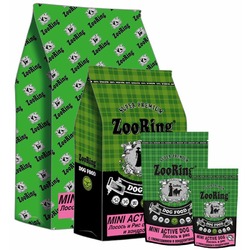 Zooring Mini Active Dog 28/16 сухой корм для взрослых собак мелких пород для кожи и шерсти с лососем и рисом - 700 г
