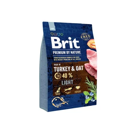 

Brit Premium by Nature Light сухой корм для собак с избыточным весом с индейкой и овсом - 3 кг