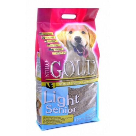 Nero Gold Nero gold senior/light для пожилых собак: индейка и рис 12 кг