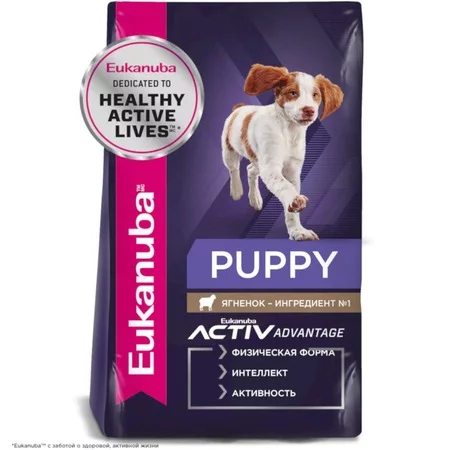 Сухой корм Eukanuba Puppy Lamb & Rice для щенков всех пород с ягненком и рисом - 12 кг  Превью