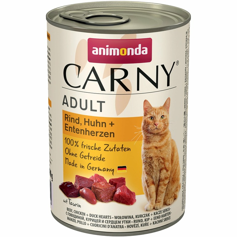 Animonda Carny Adult влажный корм для кошек, фарш из говядины, курицы и утки, в консервах - 400 г 001/83722 - фото 1