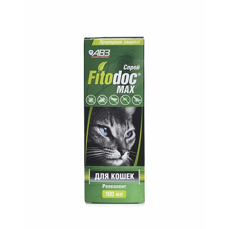 АВЗ Fitodoc Max спрей репеллентный для кошек, 100 мл ms kiss спрей репеллентный для кошек
