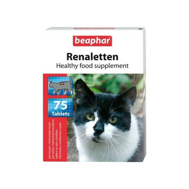 Beaphar Renaletten лакомство для кошек для профилактики МКБ - 75 таблеток кормовая добавка для кошек эмпробио 0 05л