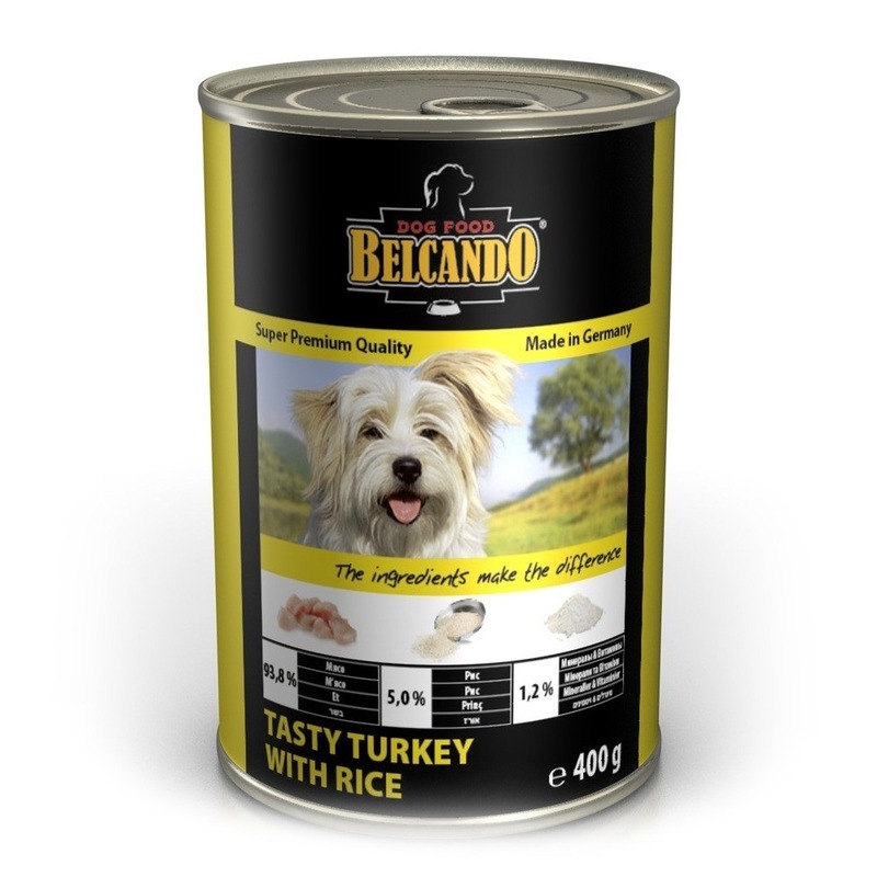 Консервы для собак Belcando Super Premium с индейкой и рисом - 400 г консервы для собак belcando super premium с индейкой и рисом 400 г