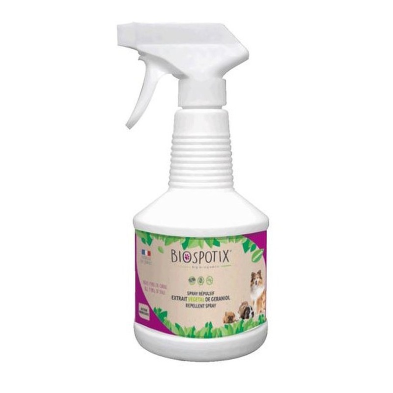 Biospotix Dog spray спрей от блох для собак 500 мл антибактериальный спрей для кожи домашних животных устранение блох против комаров дерматофитов эффективное очищение жидкость для снят