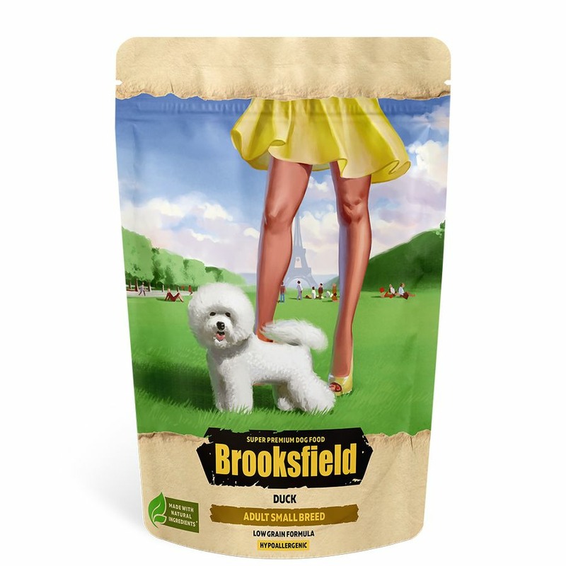 Brooksfield Adult Dog Small Breed полнорационный сухой корм для собак мелких пород, с уткой и рисом - 700 г