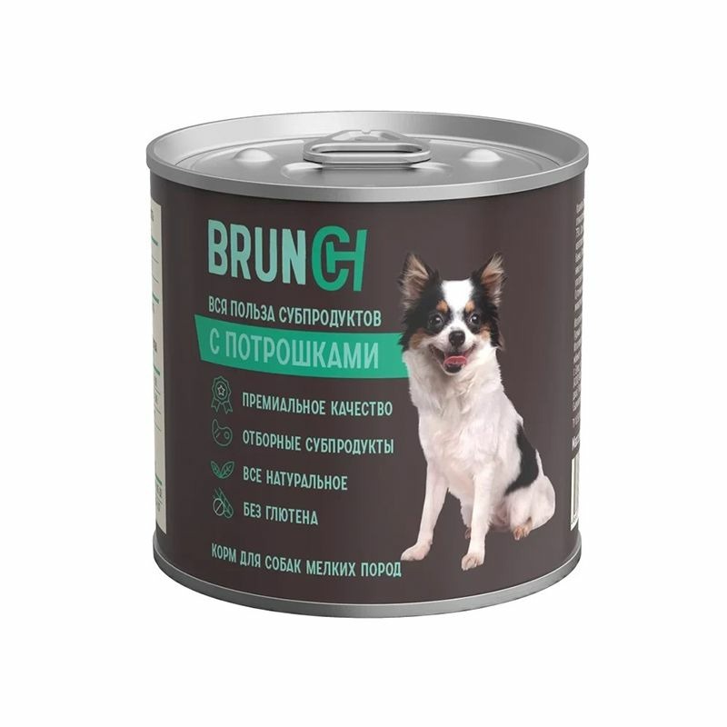 brunch Brunch влажный корм для собак, фарш из потрошков, в консервах - 240 г