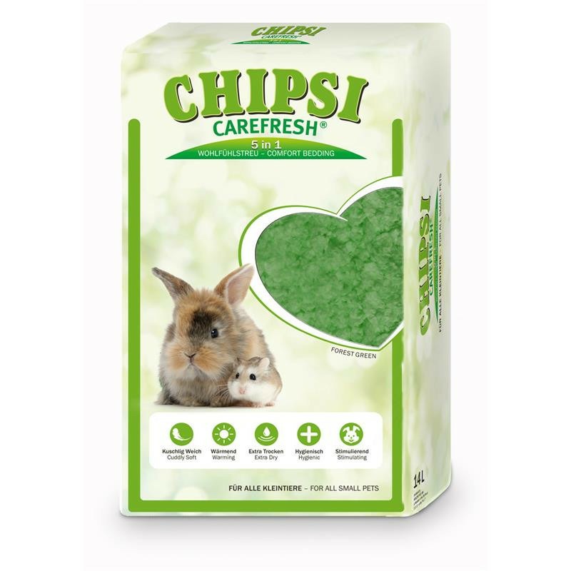 CareFresh Chipsi Forest Green целлюлозный наполнитель для мелких домашних животных и птиц