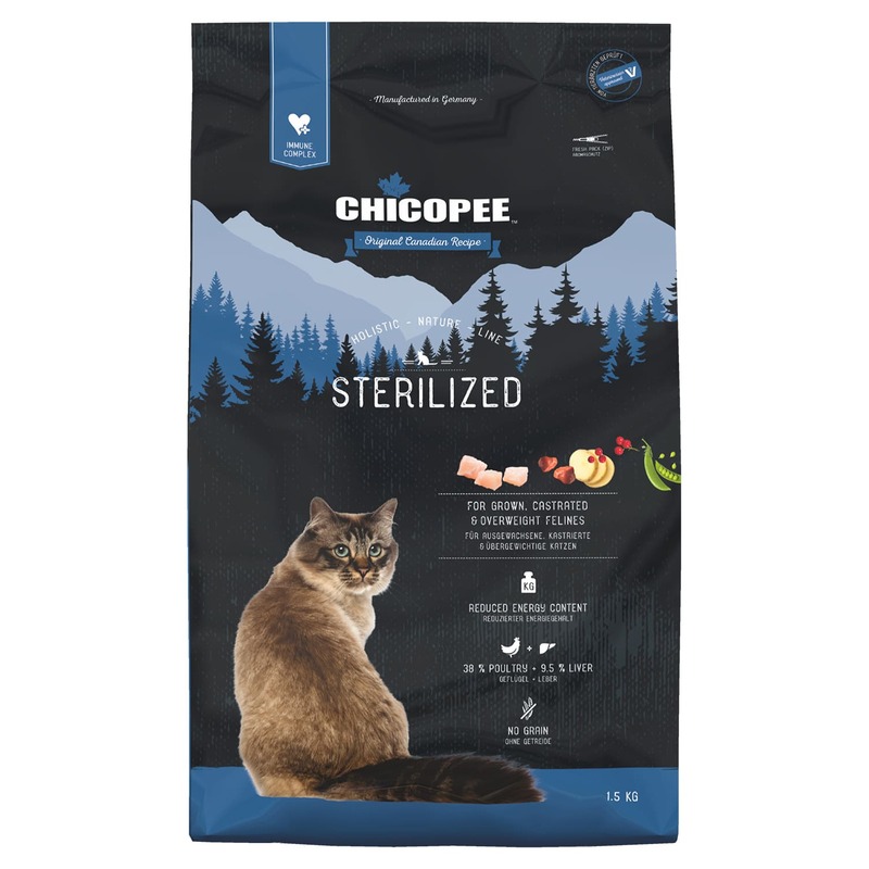 Chicopee HNL Cat Sterilized сухой корм для стерилизованных кошек - 1,5 кг chicopee chicopee hnl cat sterilized сухой корм для стерилизованных кошек 1 5 кг