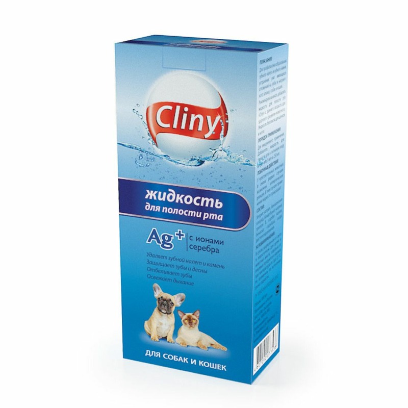 Cliny Жидкость для полости рта 300 мл жидкость для полости рта для кошек и собак стоп проблема 100мл