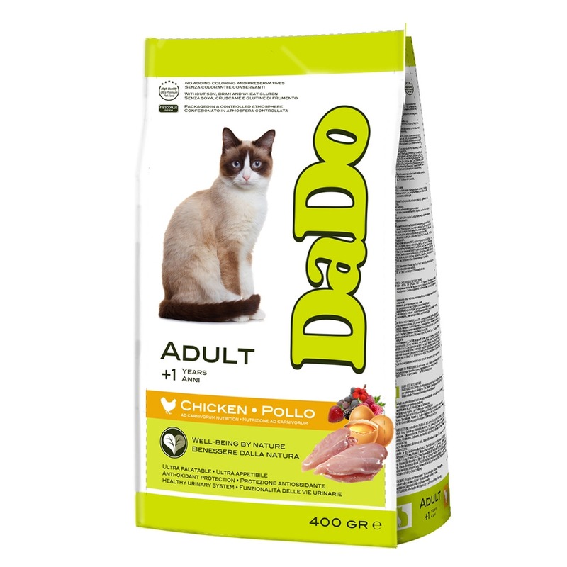 Dado Cat Adult Chicken сухой корм для кошек, с курицей - 400 г 51952