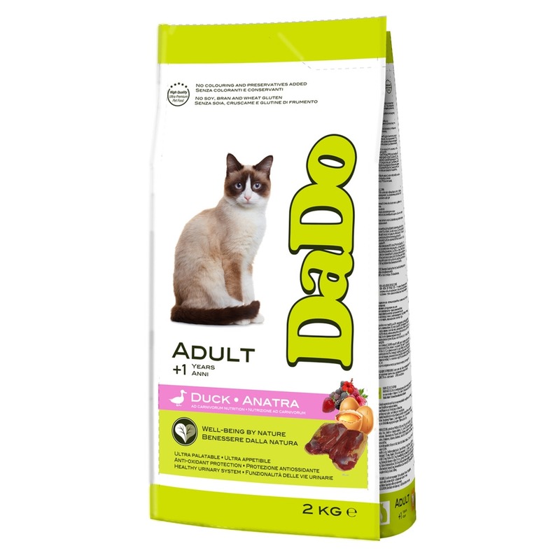 цена Dado Cat Adult Duck сухой корм для кошек, с уткой