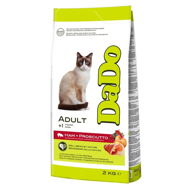 Dado Cat Adult Prosciutto/Ham сухой корм для кошек, с ветчиной прошутто