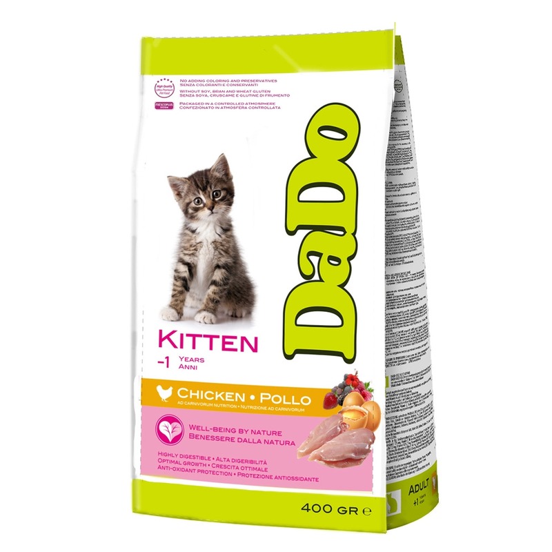 цена Dado Cat Kitten Chicken корм для котят, с курицей - 400 г