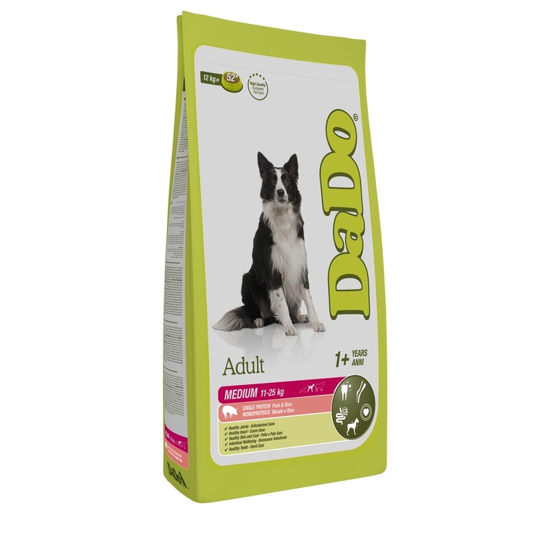 цена Dado Dog Adult Medium Pork & Rice монобелковый корм для собак средних пород, со свининой и рисом
