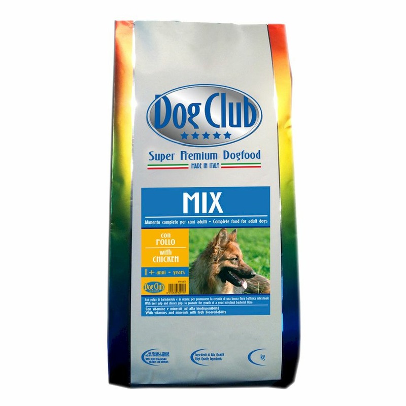 Dog Club Mix полнорационный сухой корм для собак, с курицей - 12 кг